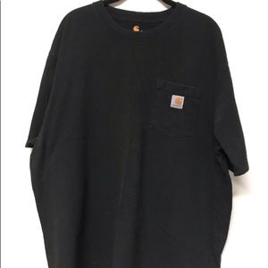 Carhartt Black XL Short Sleeve Pocket Tee Shirt Original Fit.
